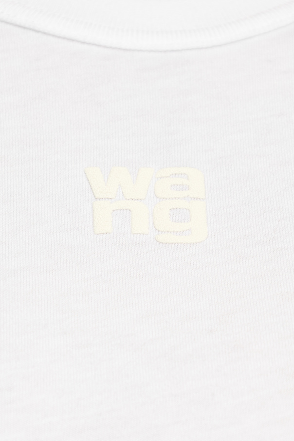 alexanderwang ロゴ入りホワイトTシャツ alexanderwang アレキサンダーワング ホワイト コットン ロゴ t